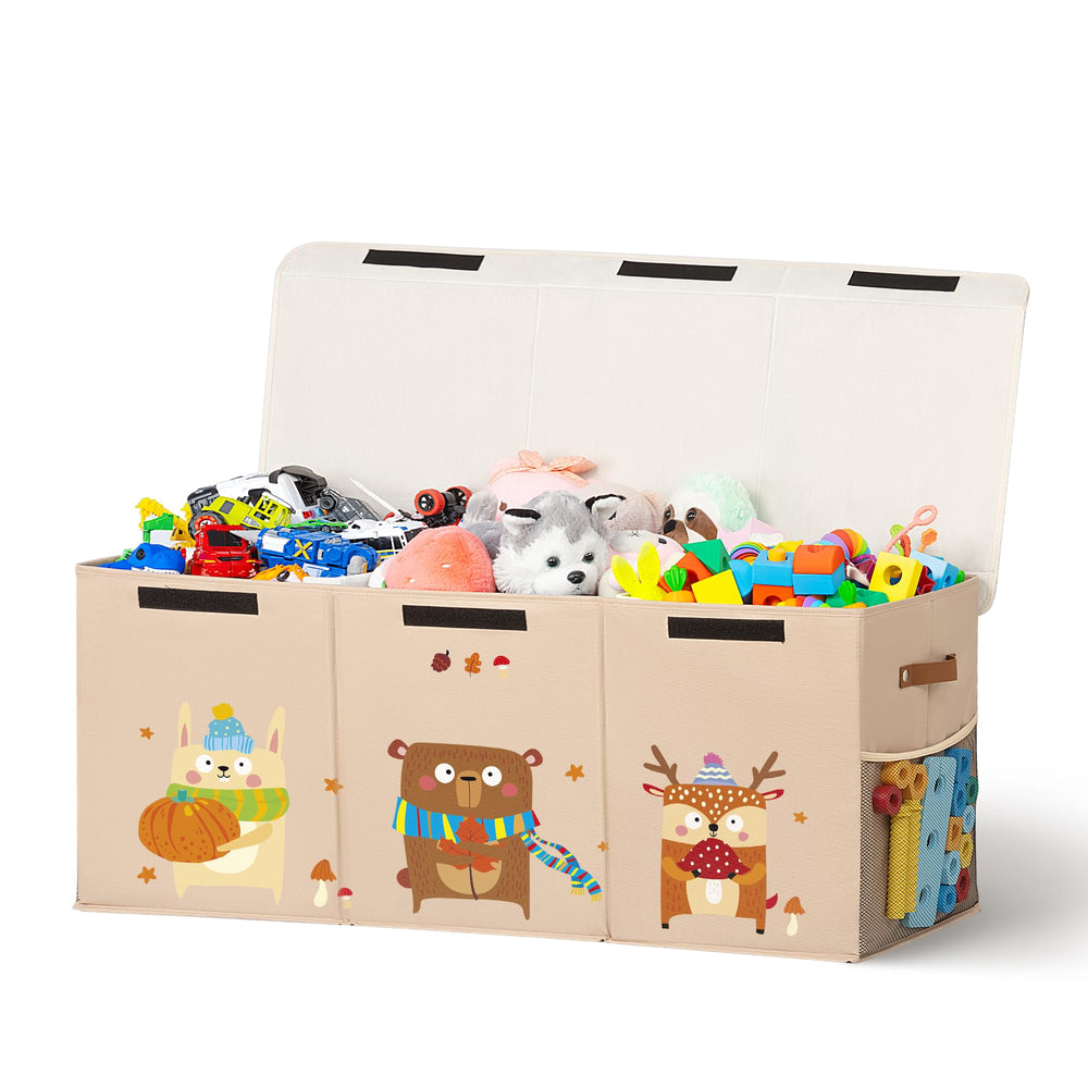 ADEHMDA 120L toy storage box lid for quick access and neat room.