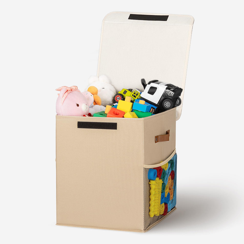 ADEHMDA 40L toy storage box with lid provides roomy toy organization for kids.