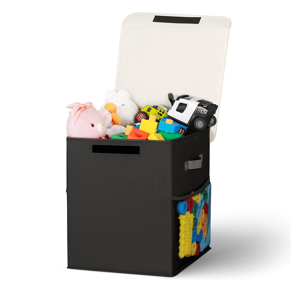 ADEHMDA 40L toy storage box with top cover closed to keep dust out