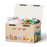 ADEHMDA 80L large toy storage box with lid keeps playroom tidy and accessible.