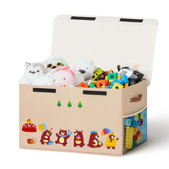 ADEHMDA 80L large toy storage box with lid keeps toys organized and accessible.