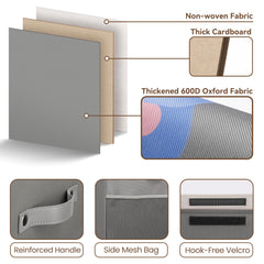 ADEHMDA detachable divider helps organize blocks and dolls.