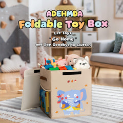 ADEHMDA toy-storage-box-folded-compact demonstrates convenient storage when not in use