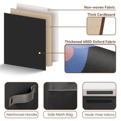 ADEHMDA toy chest with side mesh pockets for quick access to small parts.