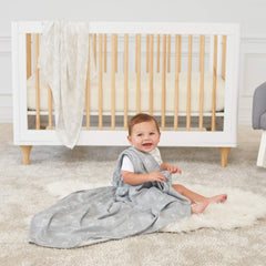 aden + anais silky soft swaddle used as stroller cover in warm weather