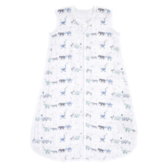 aden + anais baby sleeping bag close-up of soft muslin fabric for breathable sleep