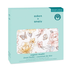 aden + anais muslin blanket close-up shows soft, breathable fabric