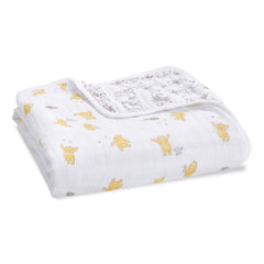 aden + anais Dream Blanket Winnie The Pooh graphic adds cozy charm to crib time