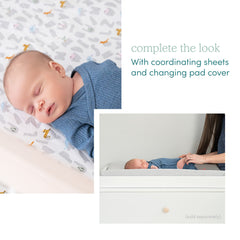 aden + anais essentials reversible blanket front closeup showcases soft muslin front