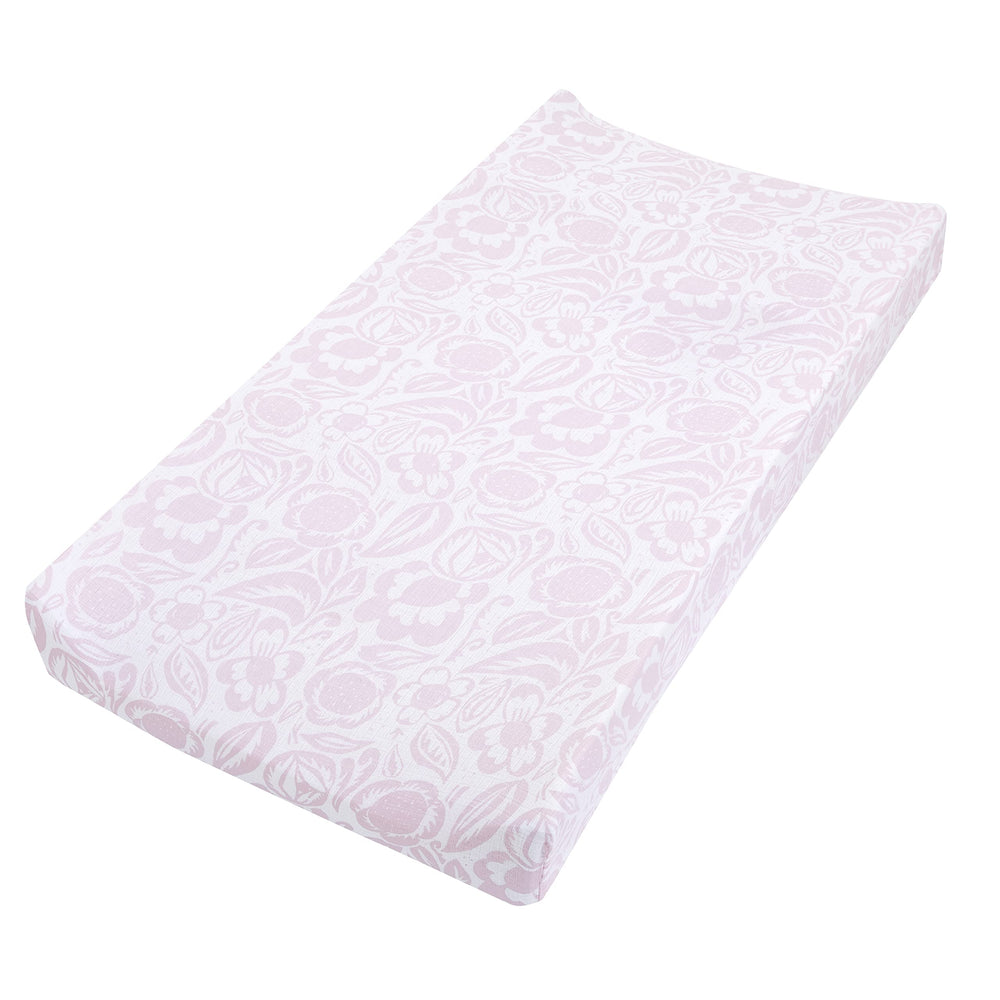 aden + anais Essentials changing pad cover close-up on breathable muslin for cool comfort