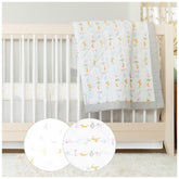 aden + anais essentials crib sheet closeup for cool, comfortable sleep