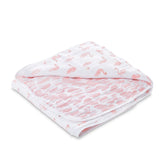 aden and anais Essentials Dream Blanket with swans pattern for cozy nursery moments