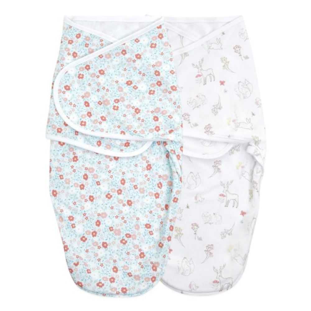 aden + anais Essentials swaddle wrap with bottom zipper for easy diaper changes