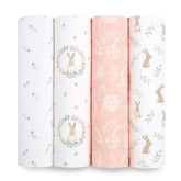 aden +anais Essentials muslin swaddle 44x44 blanket for breathable comfort