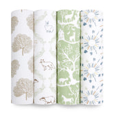 aden and anais Essentials muslin swaddle packaged for baby comfort and versatility.