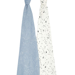 aden-anais bamboo viscose swaddle demonstrates breathable, lightweight warmth for newborns.