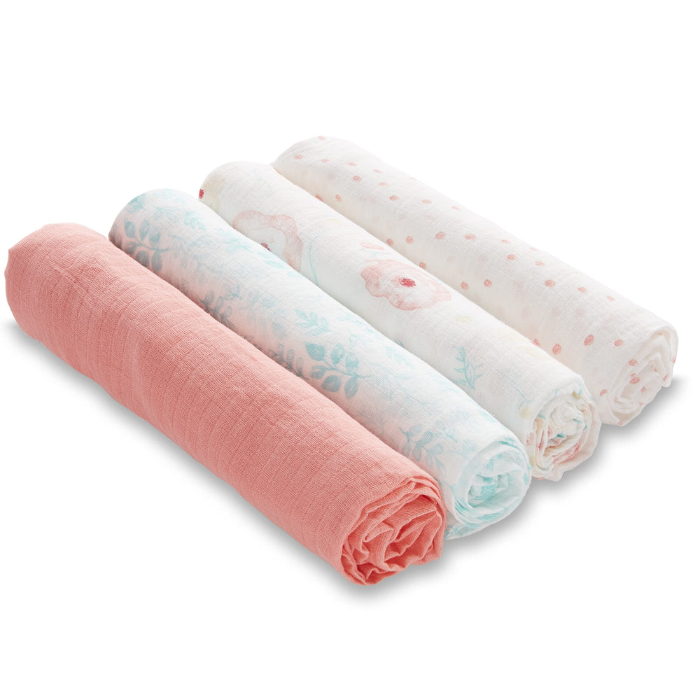 aden + anais Essentials swaddle blanket 44x44 inches for breathable swaddling