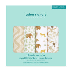 aden + anais Essentials swaddle burp cloth for quick cleanup after feeds
