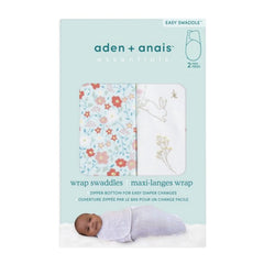 aden + anais Fairy Tale Flowers swaddle in soft cotton knit for cozy sleep