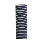 aden + anais Snuggle Knit navy stripe blanket for gentle swaddling and cozy warmth