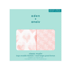 aden and anais swaddle blanket used as a receiving blanket for versatility