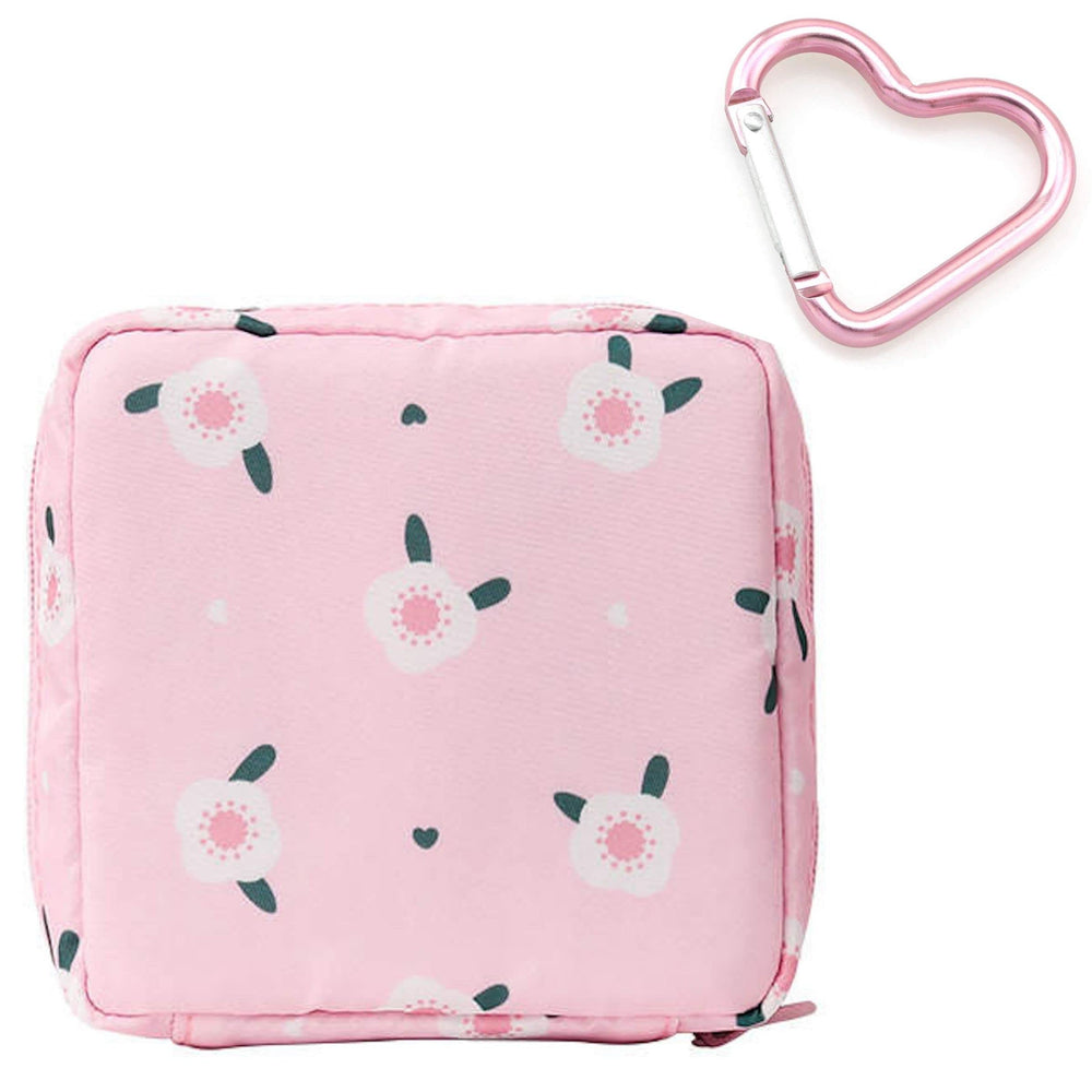 Adorable Pink Peri storage bag with zipper closeup showing secure closure