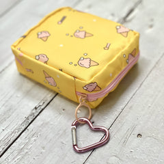 Adorable Pink Peri waterproof nylon material keeps contents dry