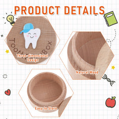 Aeaocvo baby teeth storage box keeps memories of growing up.