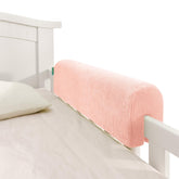 AEOCOO bed rail bumpers protector front view showing plush memory foam for comfort and protection