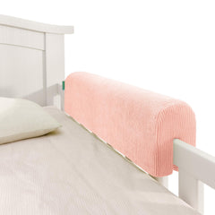 AEOCOO bed rail bumpers with soft memory foam in pink for gentle edge protection