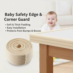 Aetherix edge corner protector mounted on a table edge reduces bumps