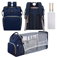 AFDLLDQM diaper bag backpack front view with ample storage for on-the-go parents.