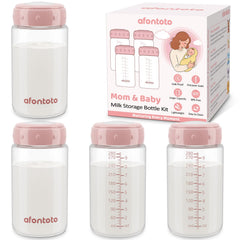 afontoto breastmilk bottle compatible with Momcozy cooler for seamless pumping and storage
