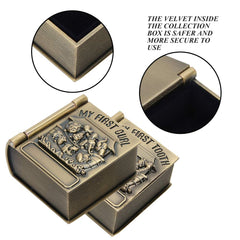 Agatige three-dimensional embossing detail enhances the keepsake’s delicate charm.