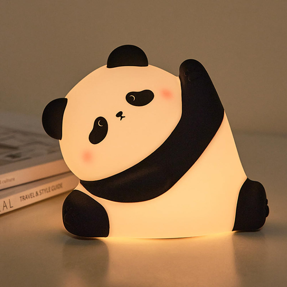 AGEK Panda Night Light front view shows compact bedside glow for kids.
