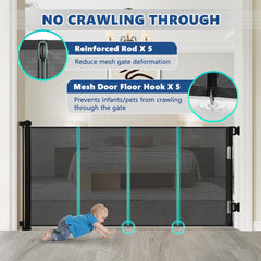 Lower brackets on AGESISI gate accommodate skirting boards up to 4.7 inches.