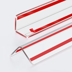 AGHITG clear corner guard on wall for edge protection with barely-there finish.