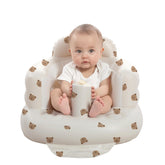 AGITVPS inflatable baby seat bear provides cozy support for learning to sit.
