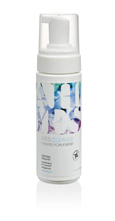 AH! YES Cleanse rose scented bottle with a gentle foaming wash for daily freshness