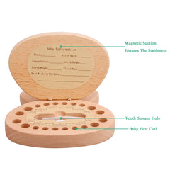 AhfuLife tooth record top lets you write birth details clearly.