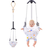 AiBeeYou baby doorway jumper with adjustable strap for growing infants.