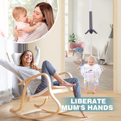 AiBeeYou doorway jumper with soft seat design for comfortable jumping sessions.