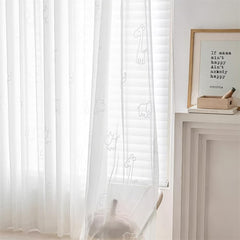 AiFMQQ grommet-top white curtain with easy slide for quick window dressing