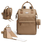AIITA diaper bag backpack with changing station, ready for on-the-go diaper changes.