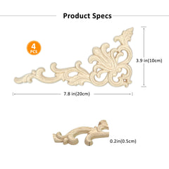 Aiminjey decorative onlay adds ornate corner style to furniture