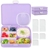 Aimsnk 8-compartment snack box keeps colorful foods neatly arranged for kids' school meals.