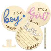AINBIN Hello World baby sign for newborn photo announcements.