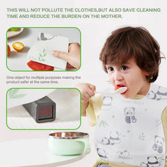 AiQiaoXin individually wrapped bibs are ideal for travel and outings.