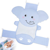 AIR&TREE Baby Bath Seat Net quick-drying design shown in blue for a tidy post-bath setup