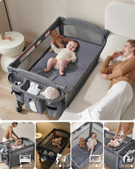 AirClub 4-in-1 converts into a bassinet for calm daytime naps.